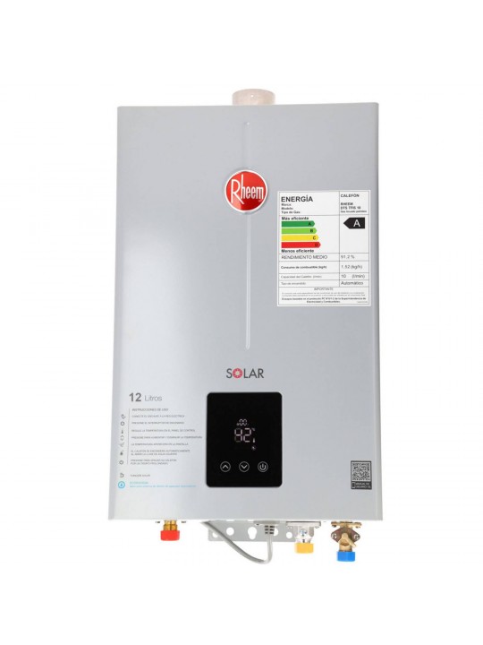Calefón 12 Litros Tiro Forzado Gas Natural o Gas licuado RHEEM