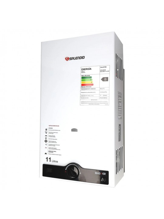 Calefont 11 Litros Tiro Natural Gas Licuado o Gas Natural SPLENDID