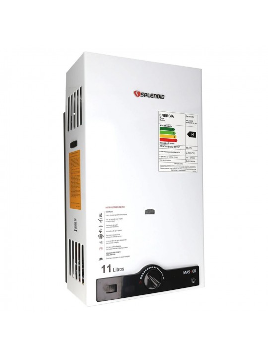 Calefont 11 Litros Tiro Natural Gas Licuado o Gas Natural SPLENDID