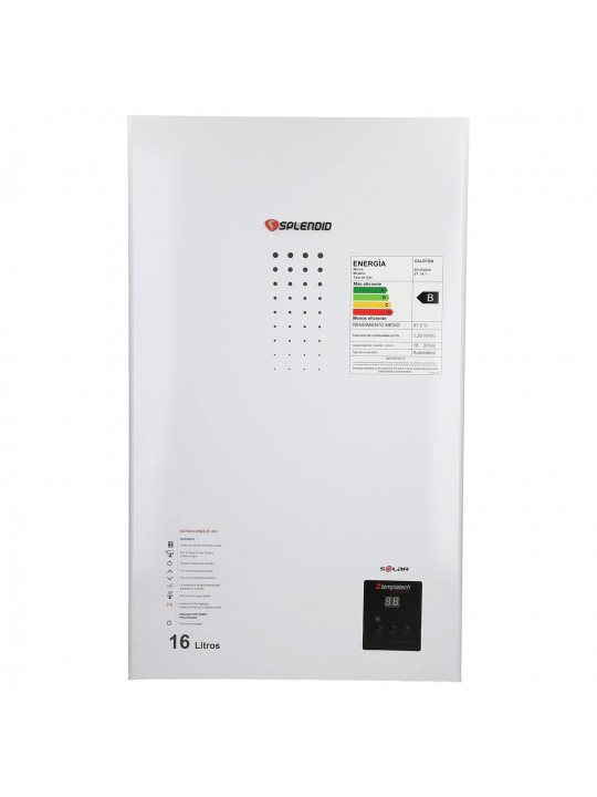 Calefont 16 Litros Tiro Natural Gas Licuado o Gas Natural SPLENDID