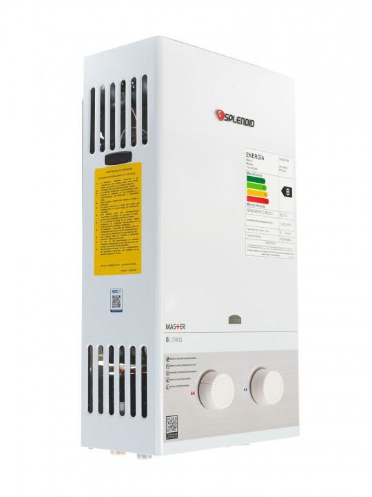 Calefont 8 Litros Tiro Natural Gas Licuado o Gas Natural SPLENDID