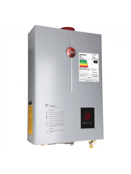 Calefont 21 Litros Tiro Forzado  Gas Natural o Licuado RHEEM